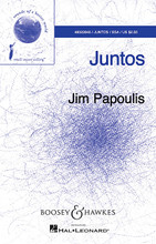 Juntos. (Sounds of a Better World). By Jim Papoulis. For Choral, Percussion (SSA). BH Sounds of a Better World. 20 pages. Boosey & Hawkes #M051481958. Published by Boosey & Hawkes.

Three part treble voices, two percussion players and piano sing in a Latino style that is becoming a signature style of composer Jim Papoulis. This original text by the composer itentifies the strength and power that exists when we learn to work and walk together. The title “Juntos” means together and through Latin dance rhythms builds to a powerful “Unidad”. Duration ca. 4 min.

Minimum order 6 copies.