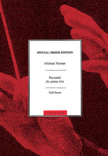 Poczatek. (Piano Trio). By Michael Nyman. For Piano Trio (Full Score). Music Sales America. Book only. 56 pages. Chester Music #CH77000. Published by Chester Music.

5 movements derived from the score for the Michael Nyman Band in early 2009 as a soundtrack to the film Poczatek using selected extracts from classic Polish feature and documentary films of the 50s, 60s and 70s organized into a sequence of 20 linked one minute “single theme” films.