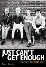 Just Can't Get Enough. (The Making of Depeche Mode). Book. Softcover. 288 pages. Published by Jawbone Press.

Nobody who saw Depeche Mode in 1980 could have predicted that those four fresh-faced, synth-pop innocents would transform themselves into stadium-filling rock gods within a few years. Yet Depeche Mode went on to become one of the Top 10 best-selling British acts of all-time, ranked alongside such exalted company as the Beatles, the Stones, Led Zeppelin and David Bowie. And, after three decades together, the group continues to thrive, both critically and commercially.

In Just Can't Get Enough, author Simon Spence charts that transformation, from a tiny nightclub residency in their native Essex to facing tens of thousands in huge stadiums in Europe and America by the mid-80s; a musical journey that took them from early 'ultra-pop' hit singles to the stark Black Celebration album.