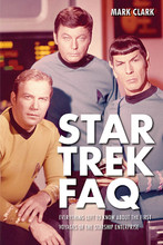 Star Trek FAQ. (Everything Left to Know About the First Voyages of the Starship Enterprise). FAQ. Softcover. 414 pages. Published by Applause Books.

Star Trek FAQ tells the complete story of Star Trek, from the before the beginning (the books, films, and TV shows that inspired producer Gene Roddenberry to create Star Trek) until after the end (when the show emerged as a cultural phenomenon in syndication), and including dramatic behind-the-scenes stories (e.g., Leonard Nimoy's struggle with alcoholism and actress Grace Lee Whitney's controversial firing) often omitted from “authorized” histories of the program. Along with in-depth looks at the pre- and post-Trek careers of the show's iconic leads, Star Trek FAQ includes profiles of guest stars and “redshirt” extras alike, as well as the many writers, technicians, and artisans whose efforts enabled Star Trek to take flight. The book also explores the show's unprecedented resurgence in the 1970s with chapters devoted to early Star Trek fiction, merchandising, and the short-lived animated series. Combining a wealth of fascinating information about every facet of the show's production with original analysis of Star Trek's enduring appeal and cultural influence, Star Trek FAQ goes where no Star Trek book has gone before.