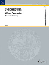 Oboe Concerto. (Oboe and Piano Reduction). By Rodion Shchedrin (1932-). For Oboe, Piano Accompaniment (Score & Parts). Woodwind. Book only. Schott Music #OBB49. Published by Schott Music.

Piano reduction by the composer.