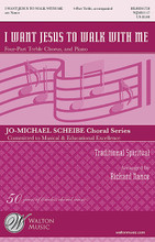 I Want Jesus to Walk with Me by Traditional Spiritual. Arranged by Richard Nance. For Choral (4 Part Treble). Walton Choral. 16 pages. Walton Music #WJMS1117. Published by Walton Music.

For the more advanced treble choirs, here is a welcome arrangement of a well-known spiritual. Originating in a funky bass line, the bluesy arrangement is developed, using the different placements of the voice for coloring. A great piano accompaniment helps the singers to find their “groove.” A great selection for festival programming! Duration: ca. 4:45.

Minimum order 6 copies.