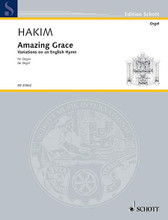 Amazing Grace Variations On An English Hymn For Organ by Naji Hakim (1955-). Organ Collection. Book only. 16 pages. Hal Leonard #ED20862. Published by Hal Leonard.