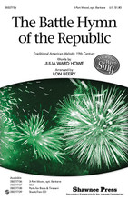 The Battle Hymn of the Republic (Together We Sing). By Julia Ward Howe. Arranged by Lon Beery. For Choral (3-Part Mixed). Choral. 12 pages. Published by Shawnee Press.

This patriotic favorite has now been arranged in accessible 3-part and SSA voicings by Lon Beery. In addition, the 3-Part Mixed has optional baritone notes for changing voices. Always an audience pleaser, your younger singers can now experience the power of this great song easily and more quickly. Available separately: 3-Part Mixed; SSA; Parts for Brass (tpt 1, tpt 2, tbn) and Timpani; StudioTrax CD. Duration: ca. 2:38.

Minimum order 6 copies.