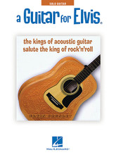 A Guitar for Elvis. (The Kings of Acoustic Guitar Salute the King of Rock'N'Roll). By Elvis Presley. For Guitar. Guitar Solo. Softcover. Guitar tablature. 96 pages. Published by Hal Leonard (HL.701733).

ISBN 1423496639. With guitar tablature. 9x12 inches.

The CD A Guitar for Elvis is a completely fresh tribute to The King by such renowned guitarists as Laurence Juber, Al Petteway, Kenny Sultan, Elliot Easton and many others. Our folio features transcriptions of these rootsy, bluesy, folky and even experimental instrumental acoustic guitar versions of 14 Elvis hits: All Shook Up • Can't Help Falling in Love • Don't Be Cruel (To a Heart That's True) • Hound Dog • Jailhouse Rock • Love Me Tender • Mystery Train • Suspicious Minds • and more!