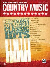 The Golden Age of Country Music by Various. For Piano/Vocal/Guitar. Book; P/V/C Mixed Folio; Piano/Vocal/Chords. MIXED. Country. Softcover. 120 pages. Alfred Music Publishing #36795. Published by Alfred Music Publishing.

Play and sing the hits of country music's Golden Age, when elegantly simple songs of love and heartache dominated the radio and dancehalls across North America. This book contains more than 30 timeless hits made famous by superstars like Eddy Arnold, Johnny Cash, Marty Robbins, Patsy Cline, and Tammy Wynette. Titles: Almost Persuaded (David Houston) • Anytime (Eddy Arnold) • Bouquet of Roses (Eddy Arnold) • Don't Take Your Guns to Town (Johnny Cash) • Don't Worry (Marty Robbins) • El Paso (Marty Robbins) • The End of the World (Skeeter Davis) • Faded Love (Patsy Cline) • Five Feet High and Rising (Johnny Cash) • Flowers on the Wall (The Statler Brothers) • Four Walls (Jim Reeves) • The Hanging Tree (Marty Robbins) • Harper Valley P.T.A. (Jeannie C. Riley) • High Noon (Tex Ritter) • I Don't Hurt Anymore (Hank Snow) • I Got Stripes (Johnny Cash) • I Still Miss Someone (Johnny Cash) • I'm Movin' On (Hank Snow) • Just a Little Lovin' (Will Go a Long Way) (Eddy Arnold) • Lovesick Blues (Hank Williams) • North to Alaska (Johnny Horton) • Please Help Me, I'm Falling (Hank Locklin) • Ribbon of Darkness (Marty Robbins) • Shame on You (Spade Cooley) • Sixteen Tons (Tennessee Ernie Ford) • Smoke! Smoke! Smoke! That Cigarette (Tex Williams) • Stand by Your Man (Tammy Wynette) • Walking the Floor Over You (Ernest Tubb) • Wings of a Dove (Ferlin Husky) • The Year That Clayton Delaney Died (Tom T. Hall) • You Don't Know Me (Eddy Arnold).