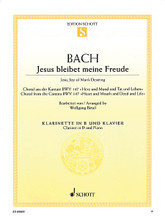 Jesu, Joy of Man's Desiring (Clarinet and Piano). By Johann Sebastian Bach (1685-1750). Arranged by Wolfgang Birtel. For Clarinet, Piano Accompaniment. Woodwind. Book only. 6 pages. Schott Music #ED09869. Published by Schott Music.