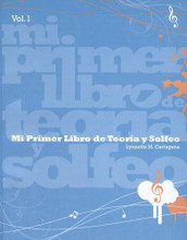 Mi Primer Libro Teoria Vol 1 by Lynette Cartagena

Finally, a Spanish-language book that teaches the fundamentals of beginning music theory, in a handy, workbook form. Lavishly illustrated with appealing pictures, which further reinforce a child’s learning. Perfect for students and parents whose first language is Spanish. (104 pages, paperback).

ABOUT THE AUTHOR
Lynnette M. Cartagena is the director of ‘Kids and Musik,’ a school founded by her and her two sisters, Cynthia and Rosaly Cartagena. ‘Kids and Musik’ is the top music center in Puerto Rico specializing in teaching the Suzuki Method and Kindermusik. Lynnette began piano and violin studies at the age of 9 and today is part of the first violin section of the Orquesta Sinfonica de Puerto Rico. A graduate from the University of Puerto Rico and the Conservatorio de Musica, she is dedicated to music education and presents My First Book of Theory and Solfeggio as part of a musical education series intended for children. With fun exercises, coloring sections, word searches, full color pages and more, the student will enjoy learning about theory and solfeggio from beginning to end.

INTRODUCCION
Cada día disfruto más la experiencia de trabajar con niños en la enseñanza de la música. La alegría de ver a un estudiante entender y apreciar todo lo que la música le regala es de gran satisfacción para mi. Mi primer libro de teoría y solfeo, volumen 1, está diseñado especialmente para niños a partir de los 4 anos. Acompañado de dibujos, ejercicios y práctica, estudiante aprenderá los términos básicos de la teoría y el solfeo hasta temas avanzados que necesitan conocer para su desarrollo musical. El volumen1 es parte de una serie de material educativo con ejercicios divertidos, secciones de colorear, sopa de letras, matemática musical, compositor del día, láminas a color y otros donde se disfruta el aprendizaje musical de principio a fin. Invito a los padres a realizar, estudiar y trabajar en las tareas asignados ya que son ustedes los más importantes maestros en el crecimiento de nuestros estudiantes. Los niños imitan nuestra conducta y es hermoso ver el entusiasmo de un niño que comparte con sus padres el conocimiento que va adquiriendo gracias a Mi primer libro de teoría y solfeo. En la sección final del libro se encuentra la lección Vamos a cantar. En ella se presentan ejercicios de entonación básicos que pueden intercalarse a lo largo del libro según lo desee el profesor. Espero disfruten Mi primer libro de teoría y solfeo al igual que yo. ¡Bienvenidos a esta aventura musical que acaba de comenzar!
- Lynnette Cartagena