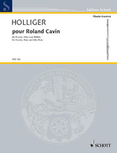 Pour Roland Cavin by Heinz Holliger (1939-2002). For Flute, Piccolo. Misc. 12 pages. Schott Music #FTR196. Published by Schott Music.
Product,57742,Sinuhe (Sonata for Solo Oboe)"