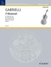 7 (seven) Ricercari For Cello Urtext Plus Facsimile. String. Book only. 48 pages. Hal Leonard #CB214. Published by Hal Leonard.