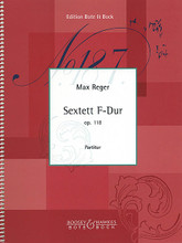 String Sextet in F Major, Op. 118. (Score). By Max Reger (1873-1916). For String Sextet. Boosey & Hawkes Chamber Music. Book only. 100 pages. Bote & Bock #M202523216. Published by Bote & Bock.
Product,57747,Sieben Gragmente Fur Orchestra In Memoriam Robert Schumann Study Score"