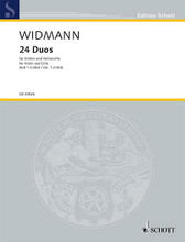 24 Duos - Volume 1. (Violin and Cello Volume 1, Performance Score). By Jörg Widmann and J. For Cello, Violin, String Duet (Score). G Schirmer String Ensemble. Softcover. 36 pages. Schott Music #ED20526. Published by Schott Music.