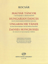 Hungarian Dances. (Violoncello and Piano). By Miklós Kocsár and Mikl. For Cello, Piano Accompaniment (Score & Parts). EMB. Softcover. 22 pages. Editio Musica Budapest #Z14729. Published by Editio Musica Budapest.