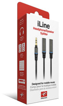 iLine Headphone Splitter Cable. Hardware. General Merchandise. Hal Leonard #ILINE-HPSSIN. Published by Hal Leonard.

As the name implies, this one takes a single stereo pair from your device and makes two out of it. Use this on long road trips with your kids (if they like the same movie) or just to monitor new songs you've written on your iPhone. This is a very handy cable. It features one 1/8″ (3.5mm) TRS stereo male plug and two 1/8″ (3.5mm) TRS stereo female jacks. Length: 11.8″ (30cm).