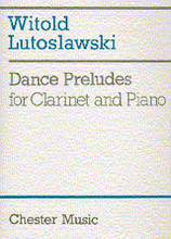 Dance Preludes for Clarinet and Piano by Witold Lutoslawski (1913-1994). For Clarinet, Piano Accompaniment. Music Sales America. 20th Century. Softcover. 20 pages. Chester Music #CH55171. Published by Chester Music.

Dance Preludes, for clarinet and piano, is an impressive chamber work by Witold Lutoslawski. The five movements which form this work are based on folk songs from North Poland, providing a variety of contrasts. This is the original version of the work, composed in 1954, for clarinet and piano. This piece was later revised for chamber ensemble and again for orchestra. The solo clarinet part is also included as a separate insert.