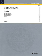 Suite. (Flute and Piano). By Marie Félicie Clémence de Grandval and Marie F. For Flute, Piano Accompaniment (Score & Parts). Instrumental Solo. Softcover. 56 pages. Schott Music #FTR209. Published by Schott Music.