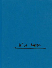 Der Protagonist. (Critical Edition Full Score Hardcover). By Kurt Weill (1900-1950). Score. Misc. Hardcover. Hal Leonard #KWE1001. Published by Hal Leonard.