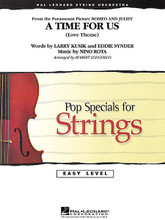 A Time for Us (from Romeo and Juliet) by Nino Rota (1911-1979). Arranged by Robert Longfield. For String Orchestra (Score & Parts). Easy Pop Specials For Strings. Grade 2. Published by Hal Leonard.

A timeless song from the Oscar®-winning film Romeo and Juliet (and also recorded by the legendary Henry Mancini), A Time for Us adapts beautifully for string orchestra. A classic song for your performance library.