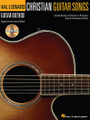 Christian Guitar Songs. (Hal Leonard Guitar Method). By Various. For Guitar. Guitar Method. Softcover with CD. Guitar tablature. 64 pages. Hal Leonard #697408. Published by Hal Leonard.

A super supplement to any guitar method, this book/CD pack features notes & tab with lyrics for ten complete songs of contemporary worship: Agnus Dei • Because of Your Love • Give Us Clean Hands • In Christ Alone • No One like You • Offering • Strong Tower • We Fall Down • You Alone • Your Love Oh Lord. The CD includes a demo track and play-along track for each song.