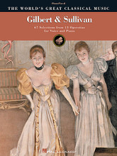 Gilbert & Sullivan. (The World's Great Classical Music). For Piano, Vocal. World's Greatest Classical Music. Broadway and Vocal Standards. Difficulty: medium. Vocal score. Vocal score, piano accompaniment, illustrations and introductory text. 336 pages. Published by Hal Leonard.

The masters of English operetta, lyricist/librettist W.S. Gilbert and composer Arthur Sullivan defined the genre and influenced all musical theatre after them. This comprehensive collection in our acclaimed World's Great Classical Music series presents 67 selections from 13 of their collaborations, including H.M.S. Pinafore * The Pirates of Penzance * and The Mikado. Features arias, duets and ensembles all newly engraved in their original keys for voice and piano, a biography of Gilbert & Sullivan, a plot synopsis for each show, and Gilbert's own illustrations of characters.