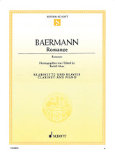 Romance (Clarinet and Piano). By Carl Baermann (1810-1885). Edited by Rudolf Mauz. For Clarinet, Piano Accompaniment. Instrumental Solo. Softcover. Schott Music #ED09875. Published by Schott Music.

A sentimental work of great emotional substance from clarinet virtuoso and educator Carl Baermann. Romance is a popular concert and encore piece and is suitable for competitions.