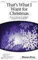 That's What I Want For Christmas by E.E. Lawrence. Arranged by Paul Langford. For Choral (SATB). Choral. Published by Shawnee Press.

This jazzy Christmas standard has been recorded by such artists as Ella Fitzerald, Nancy Wilson, and SheDaisy, just to name a few! With a gentle swing feel, romantic lyrics, and rich, accessible vocal harmonies, choirs of all kinds will love performing this arrangement. It's especially nice for the ladies!

Minimum order 6 copies.