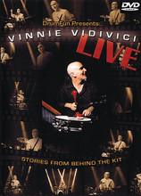 Vinnie Vidivici Live. (Stories from Behind the Drum Kit). By Vinnie Vidivici. For Drum. Instructional/Drum/DVD. DVD. Published by Hal Leonard.

Vince Santoro, as Vinnie Vidivici, brings reminiscences and wry obervations to life with his solo spoken word show, “Stories from Behind the Kit.” As a talking/singing drummer, his performance is a mix of rap, funk and a touch of beat poetry.