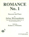 Romance No. 1 (Woodwind Solos & Ensemble/Bassoon And Piano). By Weissenborn, Julius. Arranged by Williams, Robert. For Bassoon (Bassoon). Woodwind Solos & Ensembles - Bassoon And Piano. Southern Music. Grade 3. Southern Music Company #SU538. Published by Southern Music Company.