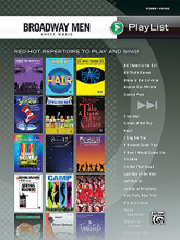 Broadway Men. (Sheet Music Playlist Series). By Various. For Piano/Vocal/Guitar. Book; P/V/C Mixed Folio; Piano/Vocal/Chords. MIXED. Broadway. Softcover. 208 pages. Hal Leonard #35323. Published by Hal Leonard.

Whether you're driving, exercising, or just kicking back and relaxing, chances are your iPod is close by. What's on your playlist? Chances are you'll find tunes in these collections that are part of the soundtrack to your everyday life. These collections feature dozens of songs arranged for piano, voice and guitar. Pick up your “Sheet Music Playlist” songbook and start singing or playing along today!