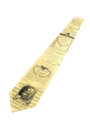 Spruce up your wardrobe with this ivory Mozart Adagio 1785 Silk Tie. If you're a Mozart fan then this is the tie for you! This tie has a portrait of Mozart in black with sheet music running horizontal across the ivory colored tie. 