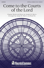 Come To The Courts Of The Lord by Joseph M. Martin. For Choral (SATB). Harold Flammer. Octavo. 20 pages. Published by Shawnee Press.

Uses: General, Call To Worship, Children

Scripture: Psalm 100:4; Psalm 96:8; Psalm 148:1; Psalm 19:1

A true call to worship from the Psalms is delivered with style and joyful abandon. The energy of mixed meter permeates the rhythmic vocabulary of the work while a distinctive melodic line provides power and purpose. The middle sections offer a wonderful moment with optional children's choir singing the classic hymn, Praise the Lord, Ye Heaven's Adore Him. Powerful closing chords crown the work with one last affirmation of praise. Duration: ca. 4:02.

Minimum order 6 copies.