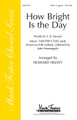 How Bright Is the Day arranged by Howard Helvey. For Choral (SATB). Mark Foster. 8 pages. Published by Shawnee Press.

Uses: General, Concert, Memorial

Scripture: John 14:2

An early American hymn arrangement is delivered with elegant craftsmanship in this a cappella jewel. Splendidly presented, the arranger seasons his arrangement with a gentle hand and achieves the proper balance of writer originality and stylistic authenticity. Available: SATB, a cappella. Duration: ca. 2:20.

Minimum order 6 copies.