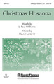 Christmas Hosanna by David Lantz and J. Paul Williams. For Choral (SATB, OPT. ORGAN CHIMES OR HB). Harold Flammer Christmas. 16 pages. Published by Shawnee Press.

Uses: Christmas, call to worship

Scripture: Luke 2:14; I Corinthians 10:31

This processional for Christmas is very inspiring. Tasteful percussion adds character to the presentation and the text is a celebrative affirmation of the majestic character of the King of Kings! Available: SATB,handbells,tambourine,hand drum. Duration: 2:25.

Minimum order 6 copies.