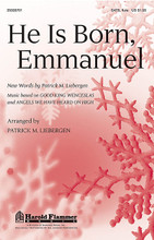 He Is Born, Emmanuel by Patrick M. Liebergen. Arranged by Patrick M. Liebergen. For Choral (SATB). Harold Flammer Christmas. 16 pages. Published by Shawnee Press.

Uses: Christmas

Scripture: Isaiah 7:14; Matthew 1:8-25

Written in an energetic alle breve, this coupling of two popular holiday melodies with an Advent text of joyful anticipation is truly inspired. Add your choice of C-instrument to complete. Sure to be a favorite with choirs and congregations alike. Available: SATB, flute. Duration: ca. 2:03.

Minimum order 6 copies.