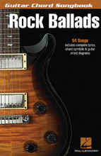 Rock Ballads by Various. For Guitar. Guitar Chord Songbook. Softcover. 144 pages. Published by Hal Leonard.

This compact collection packs in more than 50 rock ballads with complete lyrics and chord symbols along with chord grids. Includes: Amanda • Beautiful • Boston • Brick • Easy • Heaven • Landslide • Love Hurts • Mama, I'm Coming Home • More Than a Feeling • She Will Be Loved • Sweet Child O' Mine • Waiting for a Girl like You • and more.