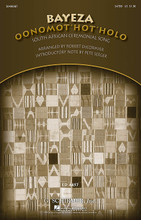 Bayeza (Oonomot'hot'holo) (Ceremonial Song). Arranged by Robert DeCormier. For Choral, Guitar, Percussion (SATBB). Choral. 12 pages. Published by G. Schirmer.

This South African folksong is quite simple to learn and quite effective in performance, with the parts entering gradually and then taken away. Intended as a morning ceremonial song, it may be sung a cappella, with guitar or piano. Duration: ca. 2:00.

Minimum order 6 copies.