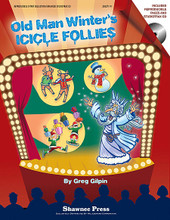 Old Man Winter's Icicle Follies. (A Mini-Musical for the Holidays). By Greg Gilpin. For Choral, Compact Disc (CD) (CLASSRM KIT). Musicals. 80 pages. Published by Shawnee Press.

Every year before Santa's big day, Old Man Winter presents a Holiday Spectacular at the North Pole called Old Man Winter's Icicle Follies, complete with song, dance, snow, tinsel, and glitter. The audience is treated to some boogie-woogie by the Reindeer, a slippin' and slidin' partner song with the Elves, a fun and showy march by the Snowmen and their kazoos, and an energetic '60s-infused finale. The most special guest of all, Santa Claus, stops by.

This show can be filled with your own choral performance numbers, having Old Man Winter introduce your choir as guests on the show. This format allows you to adjust the length of the show to fit your performance needs.