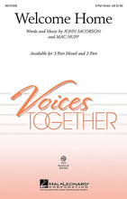 Welcome Home by John Jacobson and Mac Huff. For Choral (3-Part Mixed). Choral. 8 pages. Published by Hal Leonard.

This gentle original will help your chorus sing a special tribute to dads and moms and brothers and sisters who have returned from serving our country abroad. The sincere message expressed in this simple song will be most welcome indeed! Available separately: 3-Part Mixed, 2-Part, ShowTrax CD. Duration: ca. 3:00.

Minimum order 6 copies.