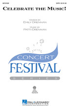 Celebrate the Music! by Emily Drennan and Patti Drennan. For Choral (SATB). Choral. 12 pages. Published by Hal Leonard.

Let the music fill your hearts and lives with this upbeat original concert opener! Vibrant vocal textures combine with contemporary harmonies as the song builds into an exciting vocal stack before one final inspirational chorus! Available separately: SATB, SSA, ShowTrax CD. Duration: 3:20.

Minimum order 6 copies.