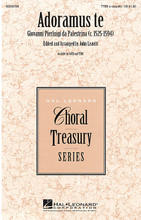 Adoramus Te by Giovanni Pierluigi da Palestrina (1525-1594). Edited by John Leavitt. For Choral (TTBB A Cappella). Treasury Choral. 4 pages. Published by Hal Leonard.

The expressiveness of the Renaissance is richly portrayed in this edition of the classic masterwork by Palestrina, now available in a men's voicing. An excellent choice for beginning and developing ensembles. Available separately: SATB, TTBB. Duration: ca. 1:15.

Minimum order 6 copies.