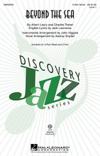 Beyond the Sea (Discovery Level 1). By Bobby Darin. By Charles Trenet and Albert Lasry. Arranged by Audrey Snyder and John Higgins. For Choral (3-Part Mixed). Discovery Choral. 12 pages. Published by Hal Leonard.

Here is a swing treatment of the contemporary pop standard most famously recorded in a big band swing style by Bobby Darin in 1959. Great for learning vocal jazz technique, it will be a fantastic choice for younger or developing choirs. Available separately: 3-Part Mixed, 2-Part, VoiceTrax CD. Duration: ca. 2:00.

Minimum order 6 copies.