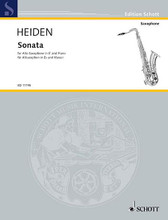 Sonata. (for Alto Saxophone & Piano). By Bernhard Heiden (1910-2000). For Piano, Saxophone, Alto Saxophone. Schott. 42 pages. Schott Music #ED11195. Published by Schott Music.

Composed in 1937.