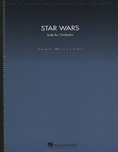 Star Wars (Suite for Orchestra) - Deluxe Score. (Suite for Orchestra Deluxe Score). By John Williams. For Full Orchestra. John Williams Signature Edition. Movies. Difficulty: medium-difficult. Full score (spiral bound). Full score notation and introductory text. 131 pages. Published by Hal Leonard.

I. Main Title (5:45)

II. Princess Leia's Theme (4:30)

III. The Imperial March (Darth Vader's Theme) (3:05)

IV. Yoda's Theme (3:30)

V. Throne Room & End Title (5:35)

(Total performance time - ca. 24 minutes).