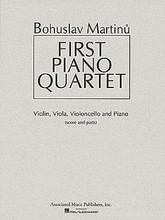 First Piano Quartet. (Score and Parts). By Bohuslav Martinu (1890-1959). For Cello, Piano, Viola, Violin, Piano Quartet. Ensemble. 56 pages. G. Schirmer #AMP8142. Published by G. Schirmer.

Composed during World War II and back in print by popular demand, a brilliant chamber work by the great Czech composer.