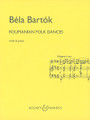 Roumanian Folk Dances (Violin and Piano) (Violin and Piano). By Bela Bartok (1881-1945). Arranged by Zoltan Szekely. For Violin, Piano Accompaniment (Violin). Boosey & Hawkes Chamber Music. 20th Century and Hungarian. Difficulty: medium. Set of performance parts. Bowings and fingerings. 11 pages. Boosey & Hawkes #M051350025. Published by Boosey & Hawkes.

Contains: Jocul cu Bata • Braul • Pe Loc • Buciumeana • Poarca Romaneasca • Manuntelul.