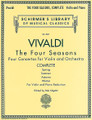 The Four Seasons, Complete (Violin & Piano Reduction) (Four Concertos for Violin and Orchestra). By Antonio Vivaldi (1678-1741). Edited by Rok Klopcic. For Violin. String. Baroque. Difficulty: medium. Performance part and piano reduction. Solo part, piano reduction, bowings, fingerings, introductory text and performance notes. 78 pages. G. Schirmer #LB2047. Published by G. Schirmer.
This edition collects in one volume all four concertos that make up The Four Seasons. The combined retail value of the component publications that make up this collection (HL.50263030 - Spring, HL.50263040 - Summer, HL.50262990 - Fall, HL.50263000 - Winter), at $7.95 each, totals $31.80. This Complete edition is an extraordinary value.