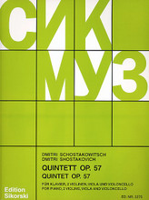 Quintett, Op. 57. (Score and Parts). By Dmitri Shostakovich (1906-1975). For Cello, Piano, Viola, Violin, Piano Quintet. Ensemble. 112 pages. Sikorski #SIK2275. Published by Sikorski.