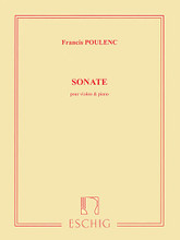 Sonate. (for Violin and Piano). By Francis Poulenc (1899-1963). For Piano, Violin (Violin). Editions Durand. 36 pages. Editions Durand #ME0641100. Published by Editions Durand.

Corrected Edition (1949).