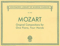 Original Compositions for One Piano, Four Hands. (Piano Duet). By Wolfgang Amadeus Mozart (1756-1791). For Piano, 1 Piano, 4 Hands. Piano Duet. Classical Period. Collection. 112 pages. G. Schirmer #LB1735. Published by G. Schirmer.

Contents: Sonata in D, K.381 • Sonata in Bb, K.358 • Sonata in F, K.497 • Sonata in C, K.521 • Fantasy No. 1 in F Minor, K.594 • Fantasy No. 2 in F Minor, K.608 • Variations in G, K.501 • Fugue in G Minor, K.401.