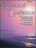 Sounds of Celebration - Percussion (Solos with Ensemble Arrangements for Two or More Players). Arranged by Stan Pethel. For Percussion (Percussion). Contemporary Christian. Difficulty: medium. Percussion songbook. Standard notation, solo part and harmony part. 16 pages. Published by Hal Leonard.
Here's a new series useful to fill plenty of solo and ensemble needs. Whether it's a soloist using a book (accompanied by piano (#HL.8742513) or the fully-orchestrated accompaniment track (#HL.8742514)) or two, three, four players, or a full orchestra, Sounds of Celebration is a uniquely flexible new idea for church instrumentalists! Each book includes a solo line and an ensemble line. Mix and match lines with different instruments if used with an ensemble, or play the solo line when used as a solo book. Titles include As the Deer * He Is Exalted * Shout to the Lord * and more.